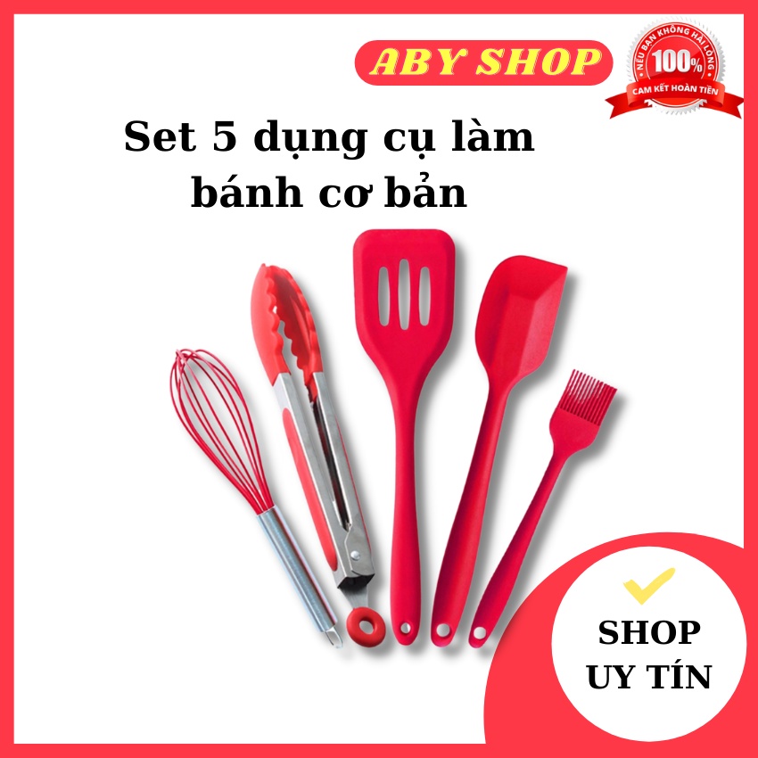 Set 5 dụng cụ làm bánh cơ bản ⚡ CAO CẤP ⚡ bộ 5 sản phẩm chuyên dụng làm bánh