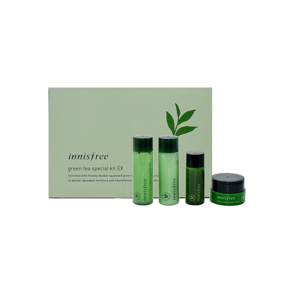 Bộ Kit Dưỡng Da Mụn Cấp Ẩm Innisfree Green Tea Special Kit EX