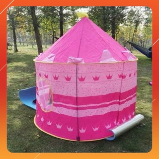 Lều công chúa hoàng tử hình dáng lâu đài cho bé trai , bé gái