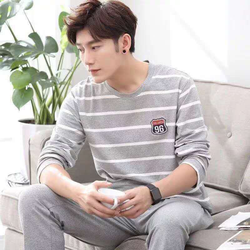 Bộ đồ ngủ pijama dài tay thời trang cho nam | BigBuy360 - bigbuy360.vn
