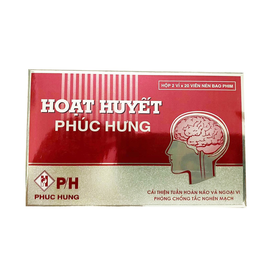 Hoạt huyết Phúc Hưng 2 vỉ x 20 viên nén bao đường