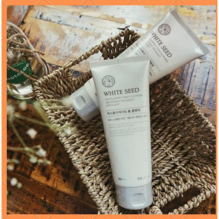 [AUTH_KOREA] Sữa Rửa Mặt Làm Sáng Da White Seed Exfoliating Cleansing Foam 150ml The Face Shop | BigBuy360 - bigbuy360.vn