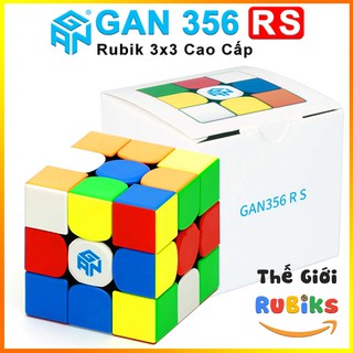 Rubik gan 356 rs 3x3 stickerless - siêu phẩm rubik gan rs 3x3 cube rubik 3 tầng