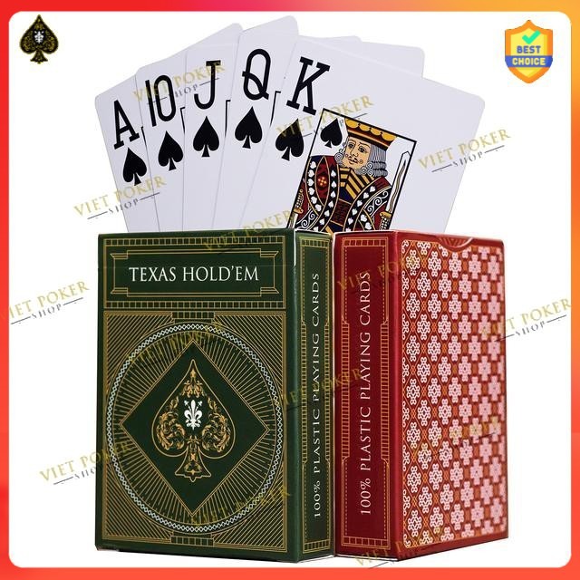 [Giảm giá thần tốc] [NEW 2020] Bài nhựa poker, VPS Texas Hold'em poker playing cards chống nước hoàn hảo