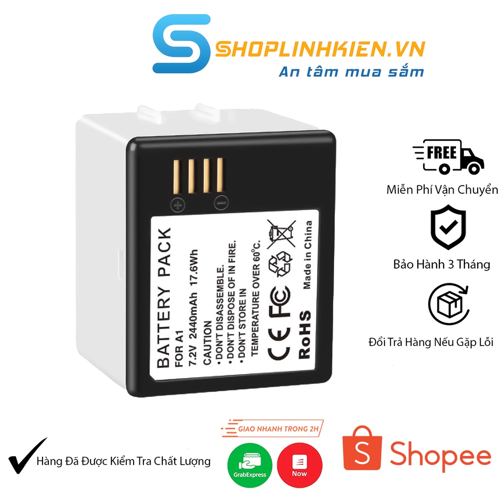 Pin 2S 7.4V ARLO A1 Pin Dự Phòng 2440mAh 8.4V Hãng Netgear Camera An Ninh VMA4400 VMS4230P