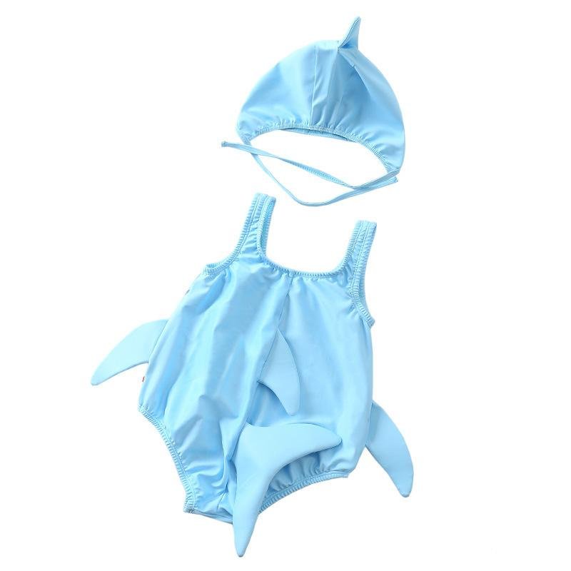 Đồ bơi cá mập cho bé, set baby shark kèm mũ có đuôi, đồ bơi cho bé
