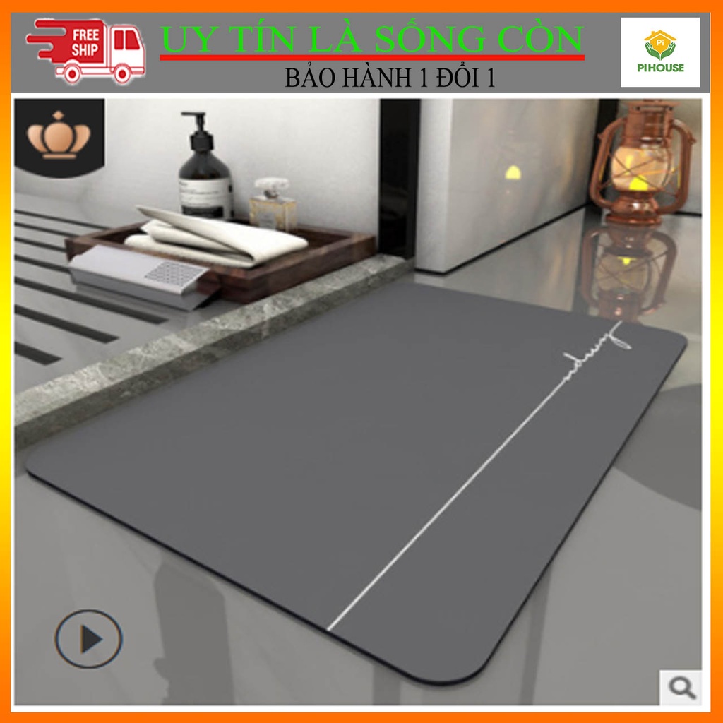 [SIÊU HOT HIT ] Thảm Chân Siêu Mềm Siêu Dày, Siêu Thấm Nước Chất Liệu Chống Trượt