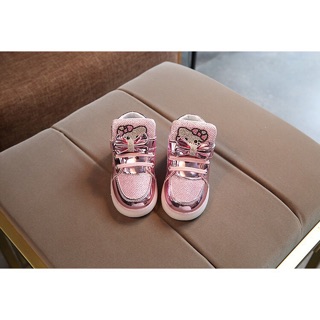 Bốt Hello Kitty có đèn Led cho bé gái size 21-30 (video ảnh thật)