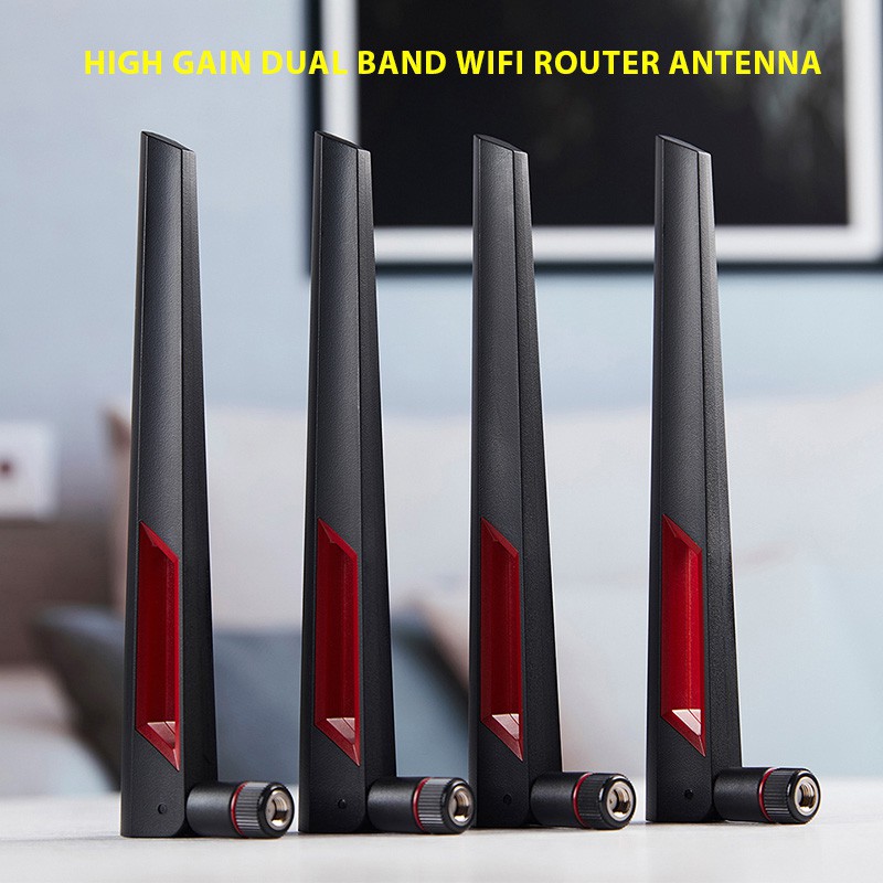 Ăng Ten Wifi 10dbi Rp-Sma 2.4ghz / 5ghz Cho Bộ Định Tuyến Không Dây Ip Mera Asus