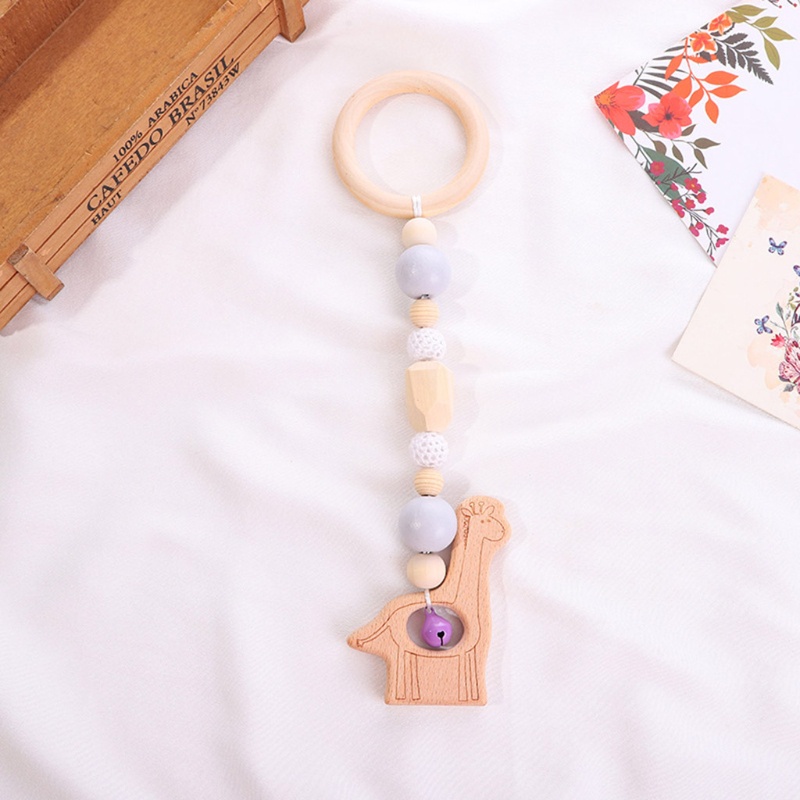 Bộ 4 Đồ Chơi Lục Lạc Treo Xe Đẩy Em Bé Tập Nhai