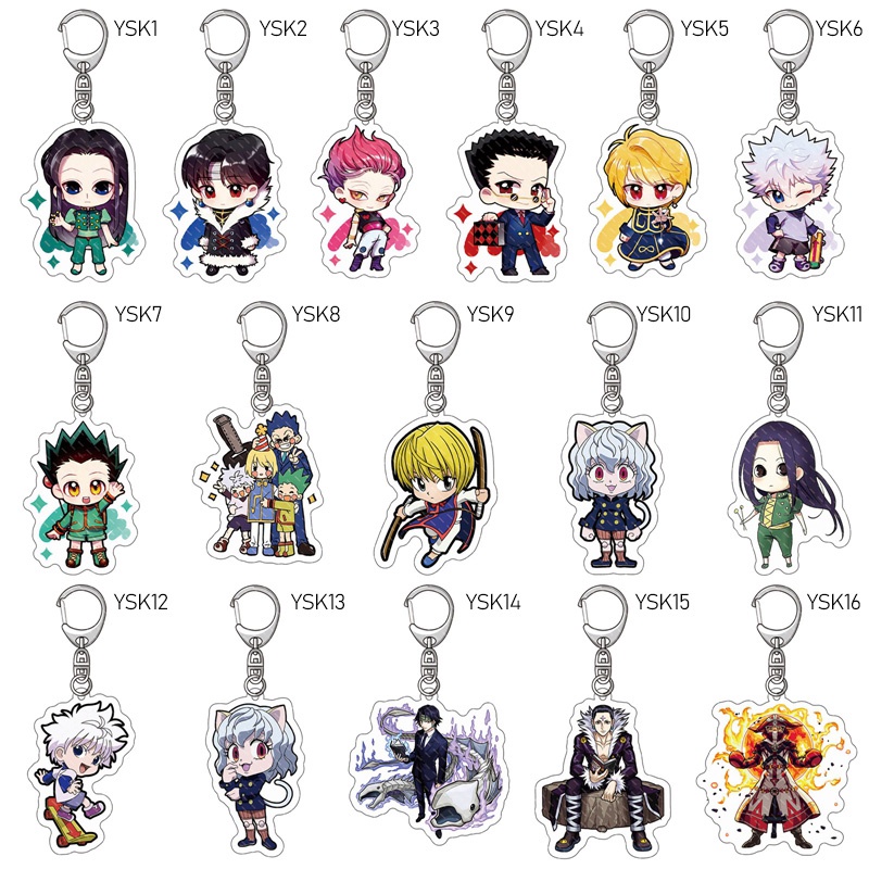 Attract Phụ Kiện Móc Khóa Bằng Acrylic Hình Anime Hunter X Hunter Killua Gon Freecss Dễ Thương