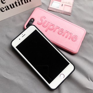 Ốp supreme da mềm 3 màu cho iphone