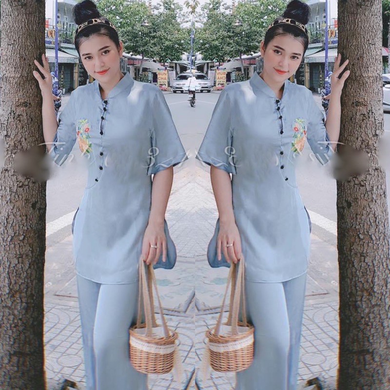 Áo Lam Đi Chùa  SẨM VẢI LỤA GIÁ RẺ VÔ ĐỊCH