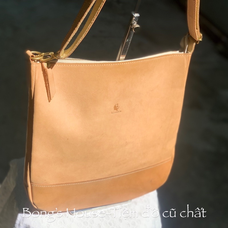 Túi da mộc ngựa hiệu Kissora - hàng si Nhật siêu chất