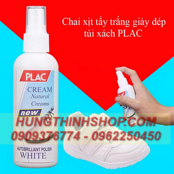 CHAI XỊT TẨY TRẮNG GIÀY PLAC 100ML