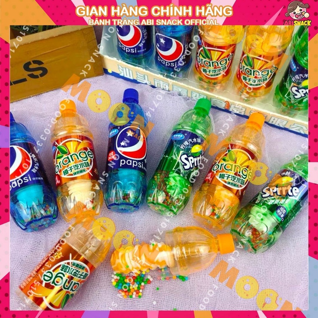 kẹo mút ngậm hình soda chai nước ngọt/que kem trái cây bánh kẹo ăn vặt Moon snack food
