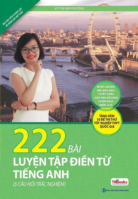 Sách - 222 Bài Luyện Tập Điền Từ Tiếng Anh (Bộ Sách Cô Mai Phương)