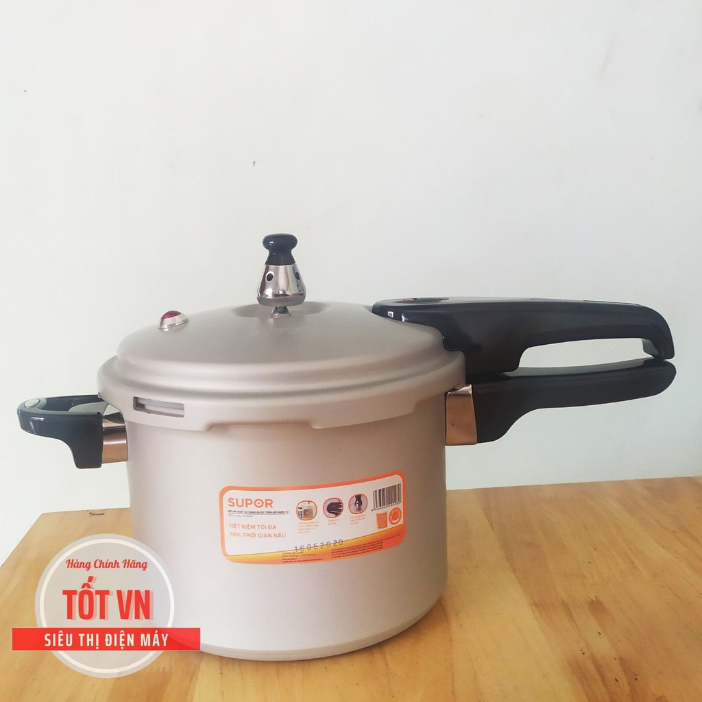 Nồi Áp Suất 1 Tay Cầm Supor  YL183F5-3.6L, Nhôm Oxy Hóa Mềm, Đáy Từ, Sử Dụng An Toàn, Điện Máy Tốt VN