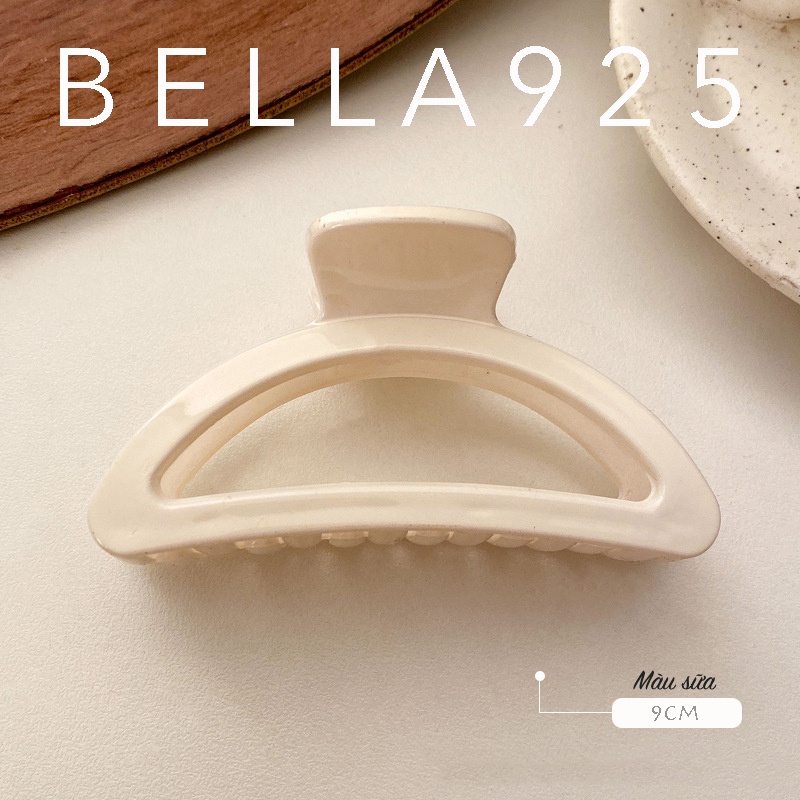 Kẹp tóc Bella 925 cạp tóc nhựa cứng cao cấp chữ D 9cm Hàn quốc