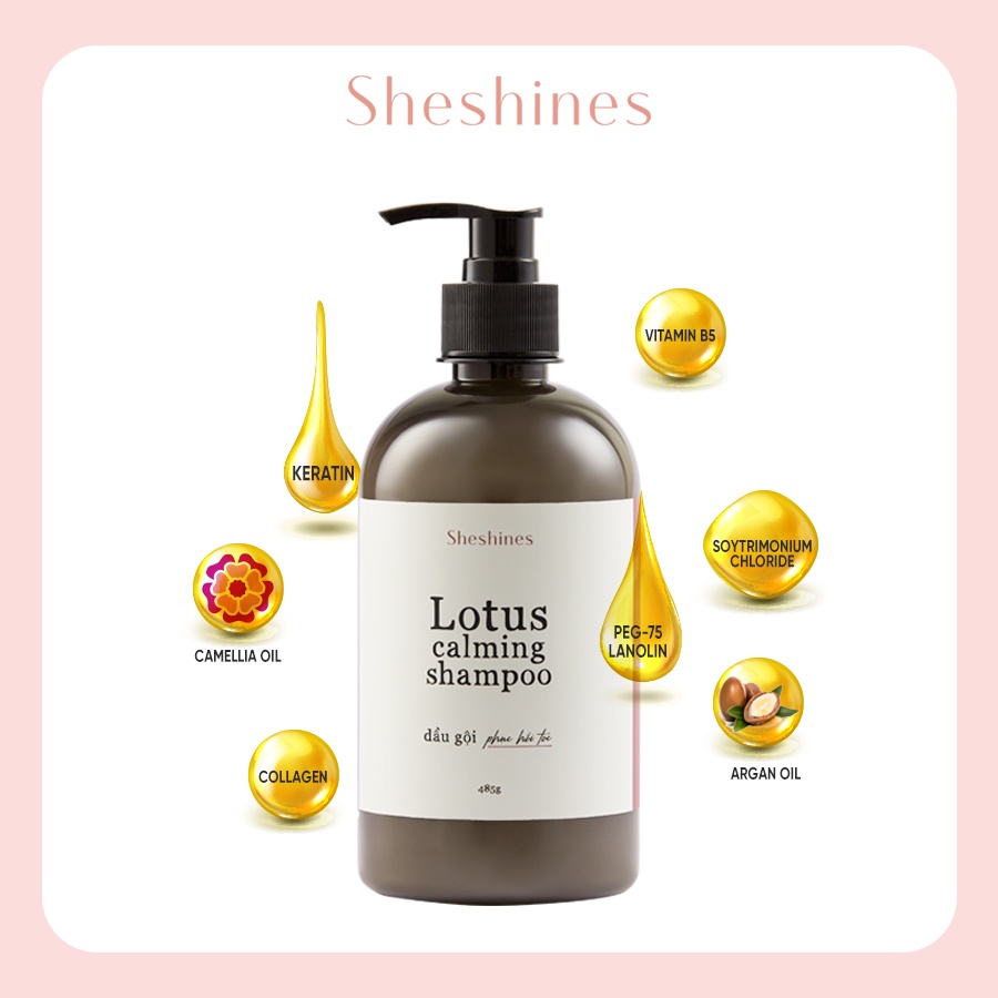 Dầu gội hương sen Lotus Calming Shampoo Sheshines