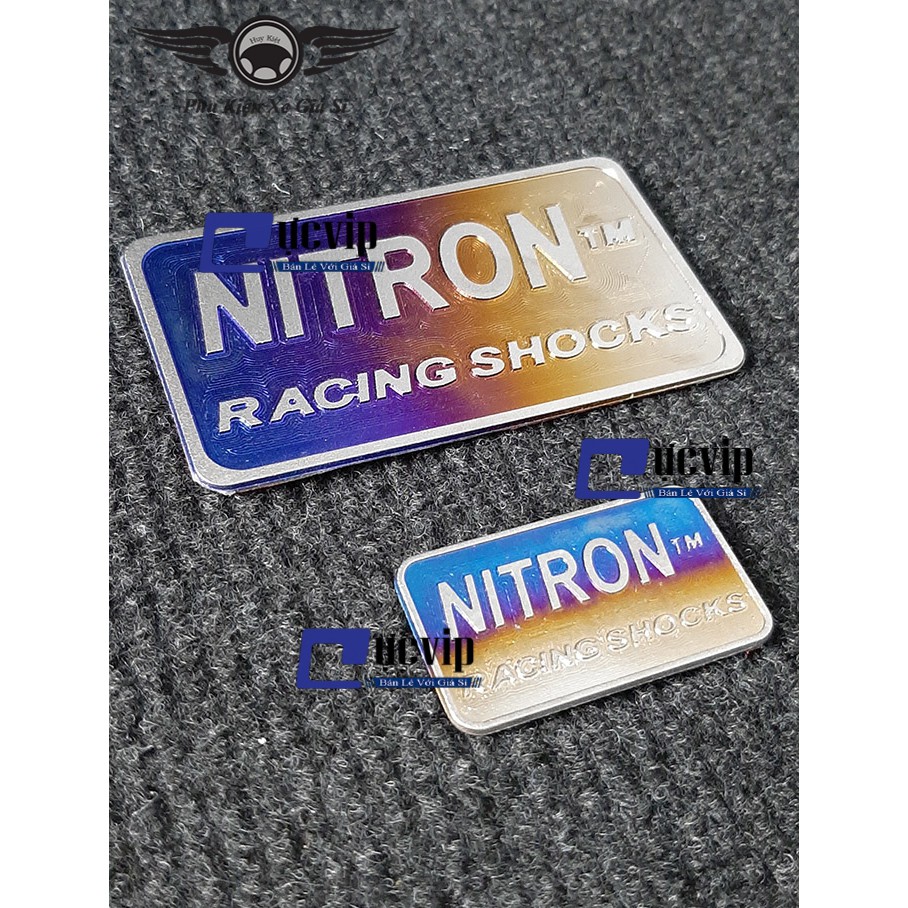 Combo Tem Nitron Lớn Và Chữ Nitron Nhỏ Titan Cao Cấp MS2809