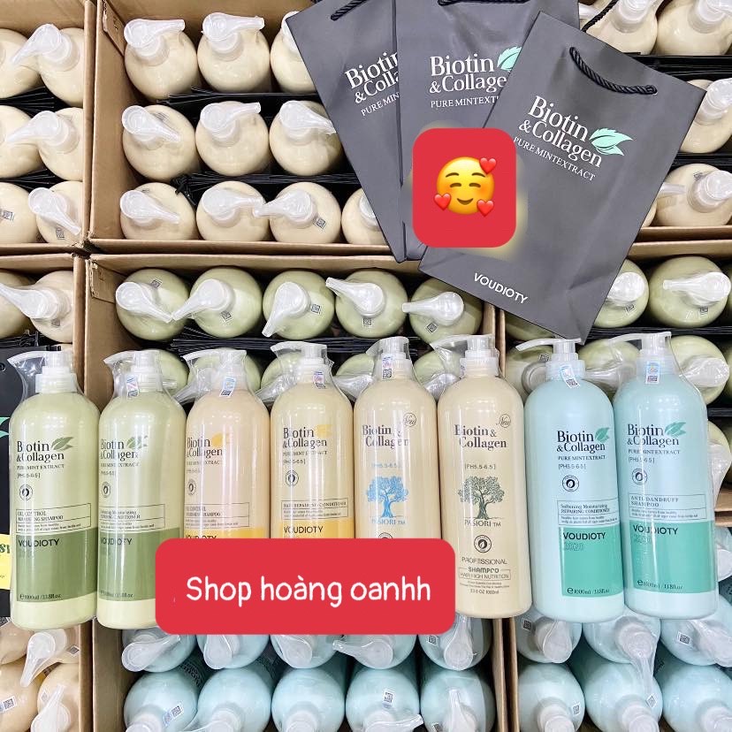 Combo dầu gội + dầu xả BIOTIN & COLLAGEN VOUDIOTY CHÍNH HÃNG  phục hồi tóc khô xơ, hư tổn , chống rụng tóc | BigBuy360 - bigbuy360.vn