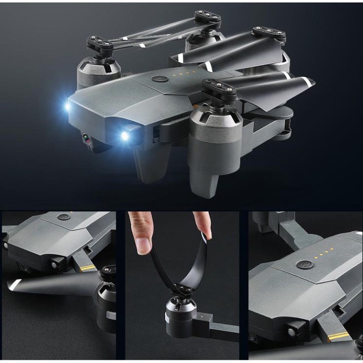 ✨Tặng kèm thêm Pin Máy bay không người lái Flycam quay phim E58 - chụp ảnh HD, Drones trang bị GPS kết nối wifi