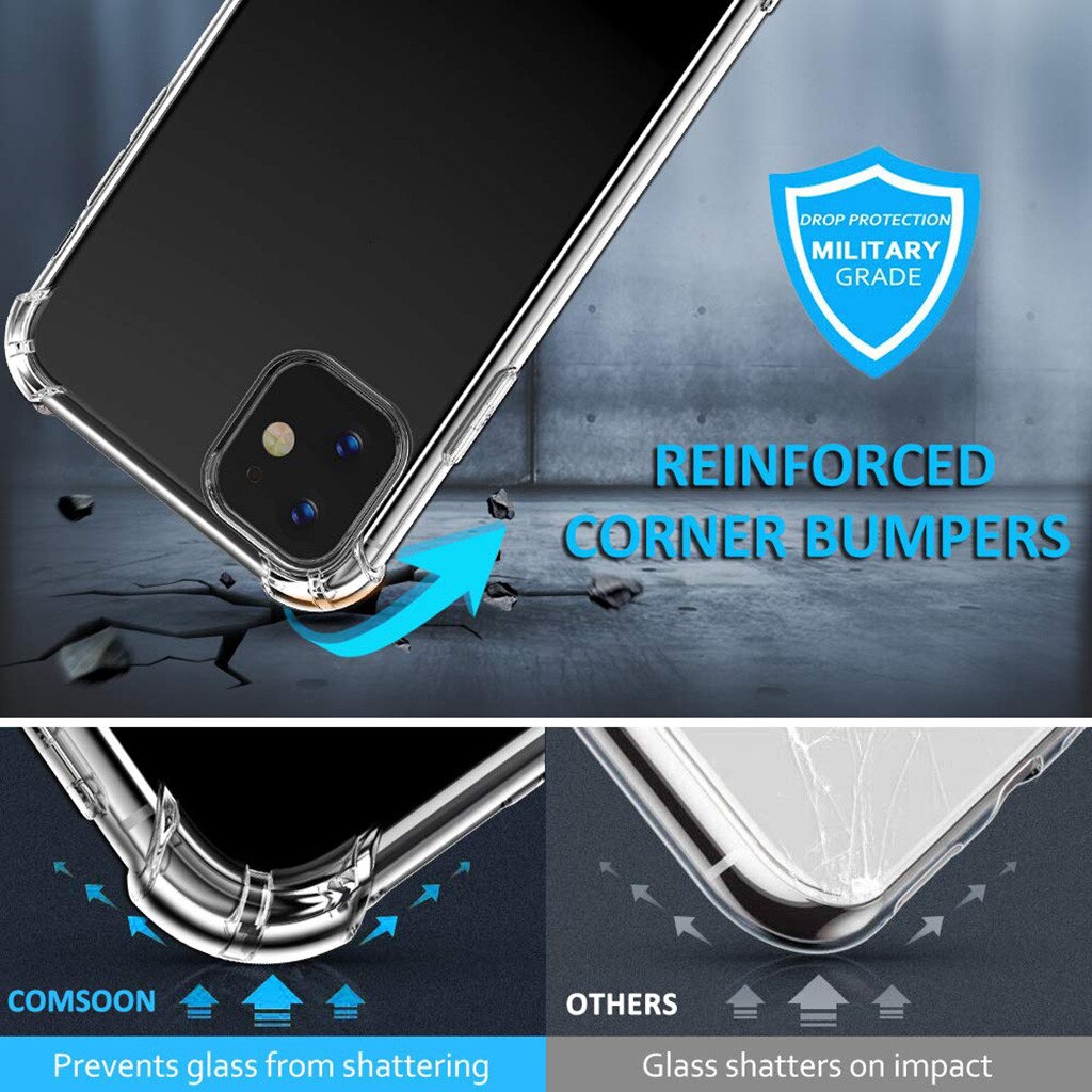 Ốp Điện Thoại Trong Suốt Cho Iphone 11 / 11 Pro / 11 Pro Max | BigBuy360 - bigbuy360.vn
