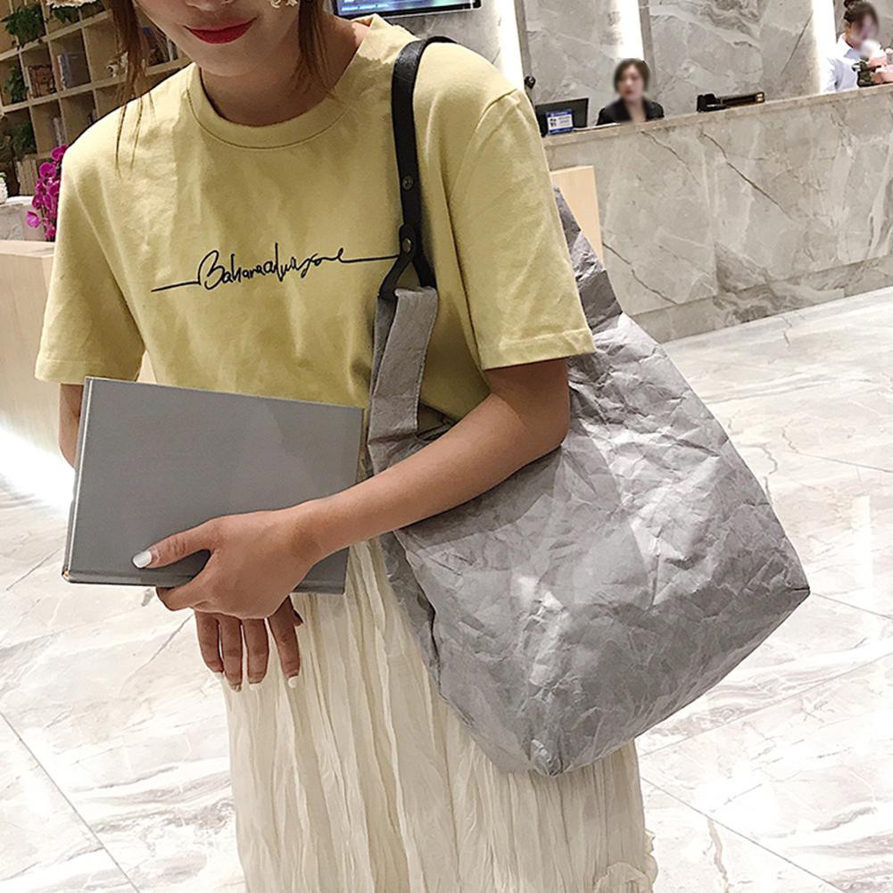 ☁Women Bags☁Waterproof Shoulder Handbags Women Shopping Totes Pure Color Top-handle Bag