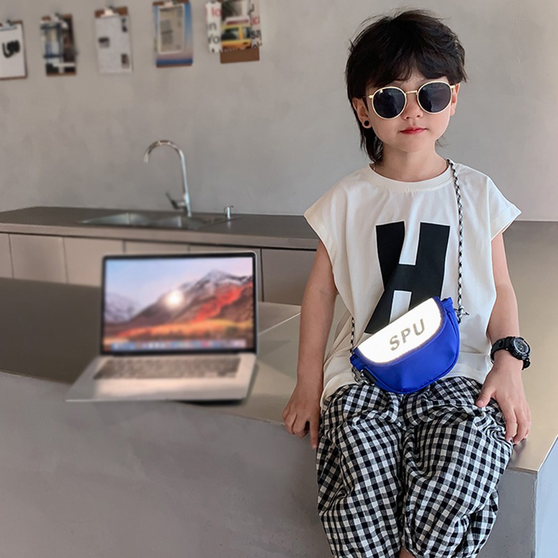 Túi Đeo Chéo Ngực Thiết Kế Phong Cách Hàn Quốc Cá Tính Dành Cho Bé