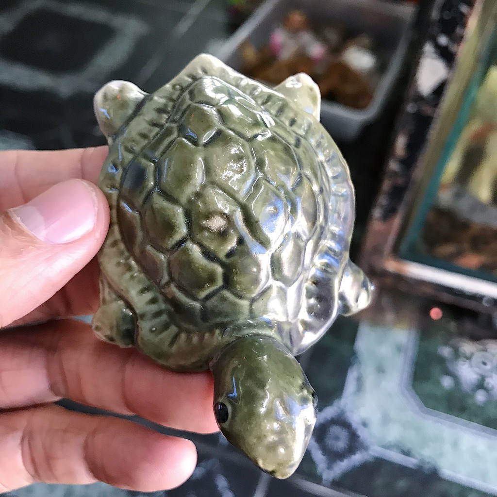 RÙA TRANG TRÍ HỒ CÁ NON BỘ DÀI 25CM CAO 4CM