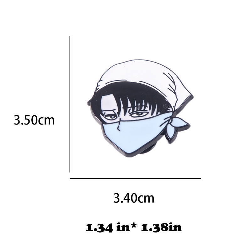 Ghim Cài Áo Kim Loại Hình Levi Ackerman Trong Attack On Titan