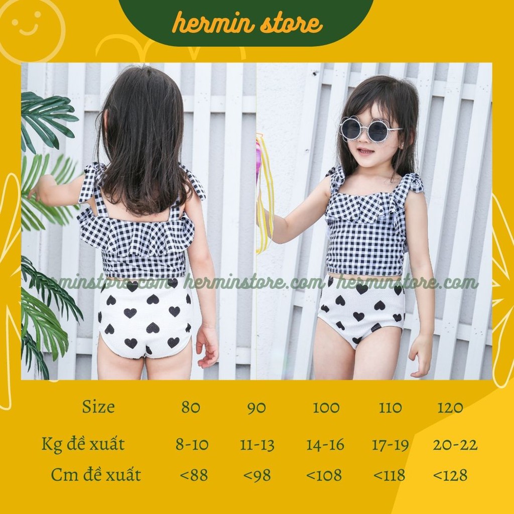 Đồ bơi cho bé kiểu dáng dài tay - bikini bé gái 1 mảnh phong cách Hàn Quốc