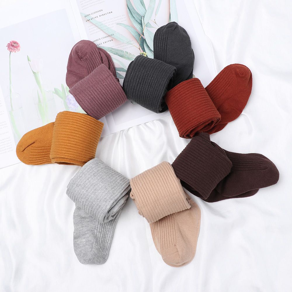 Quần tất cotton màu sắc kẹo ngọt giữ ấm mùa thu đông MIHAN1 cho bé 0-4 tuổi