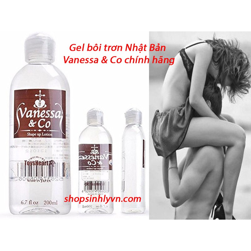 Gel Bôi Trơn Nhật Bản Trong Suốt Vanessa &amp; Co Cao Cấp - Chai 200ml
