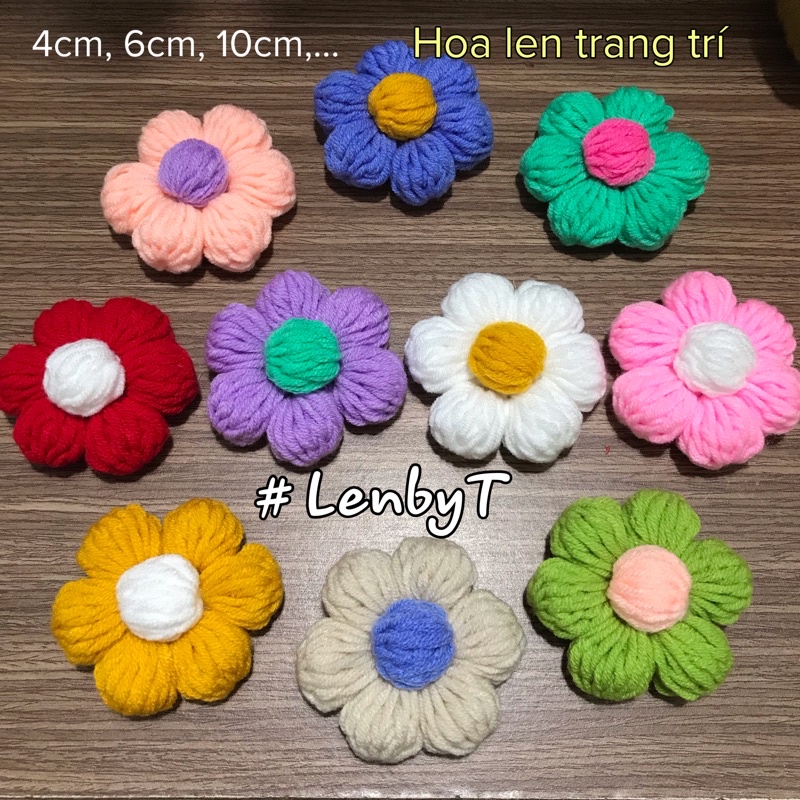 COMBO 10 - 15 - 20 | Hoa len ghim cài - ÁO : NÓN : TÚI siêu cute