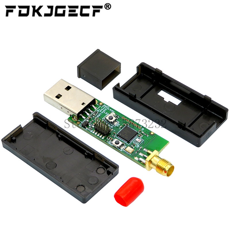 Mô Đun Phân Tích Giao Diện USB Zigbee CC2531 CC2540 Không Dây Vỏ Đen
