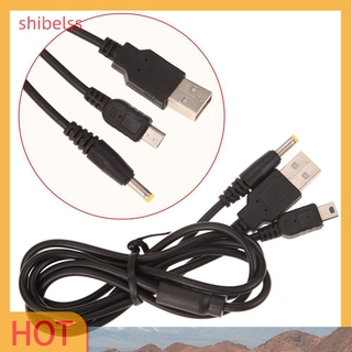 （ʚshibelss）1.2m 2 in 1 USB Data Data Transfer Sync Charge Cable Cord Wire for Sony PSP