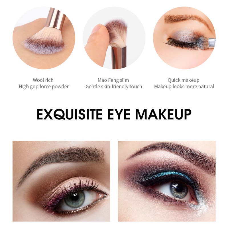 Set 12 Cọ Trang Điểm Hoàn Chỉnh Lông Mềm Mại Tiện Dụng