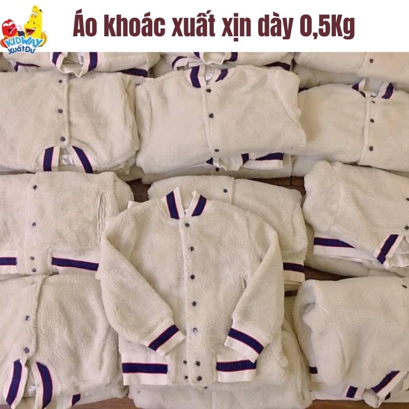 Áo khoác lông cừu G A P dư xịn từ 15kg đến 60kg hàng đẹp dày,ấm áp