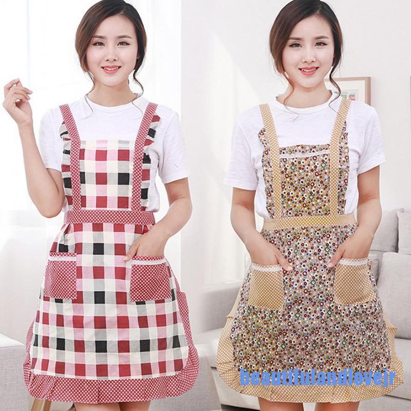 Tạp Dề Hình Cô Gái Mặc Đầm Có Túi Vui Nhộn Cho Nhà Bếp 0609