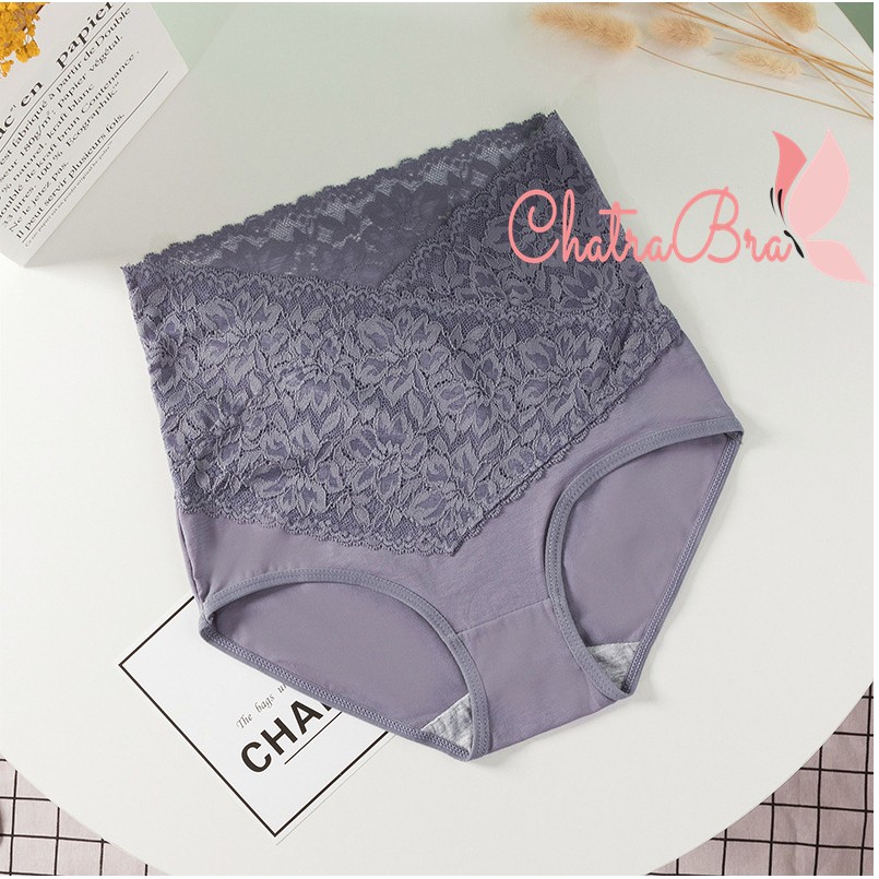 Quần gen bụng định hình ren cao cấp mềm mại lưng xéo quần mặc váy