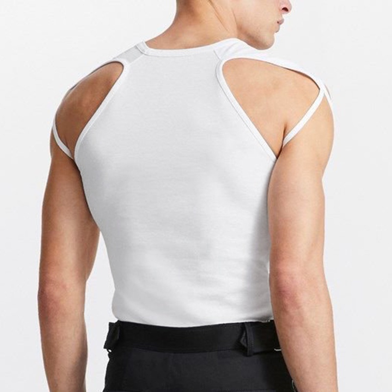 Áo Sát Nách Cổ Tròn Dáng Ôm Co Giãn Thoải Mái Thời Trang Mùa Hè Cho Nam Size S-5XL