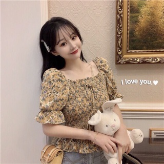 ❤️Áo Kiểu Bẹt Vai Nhúng Nơ