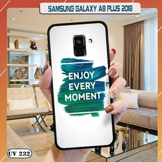 Ốp lưng nhám in hình 3d samsung galaxy a8 plus 2018