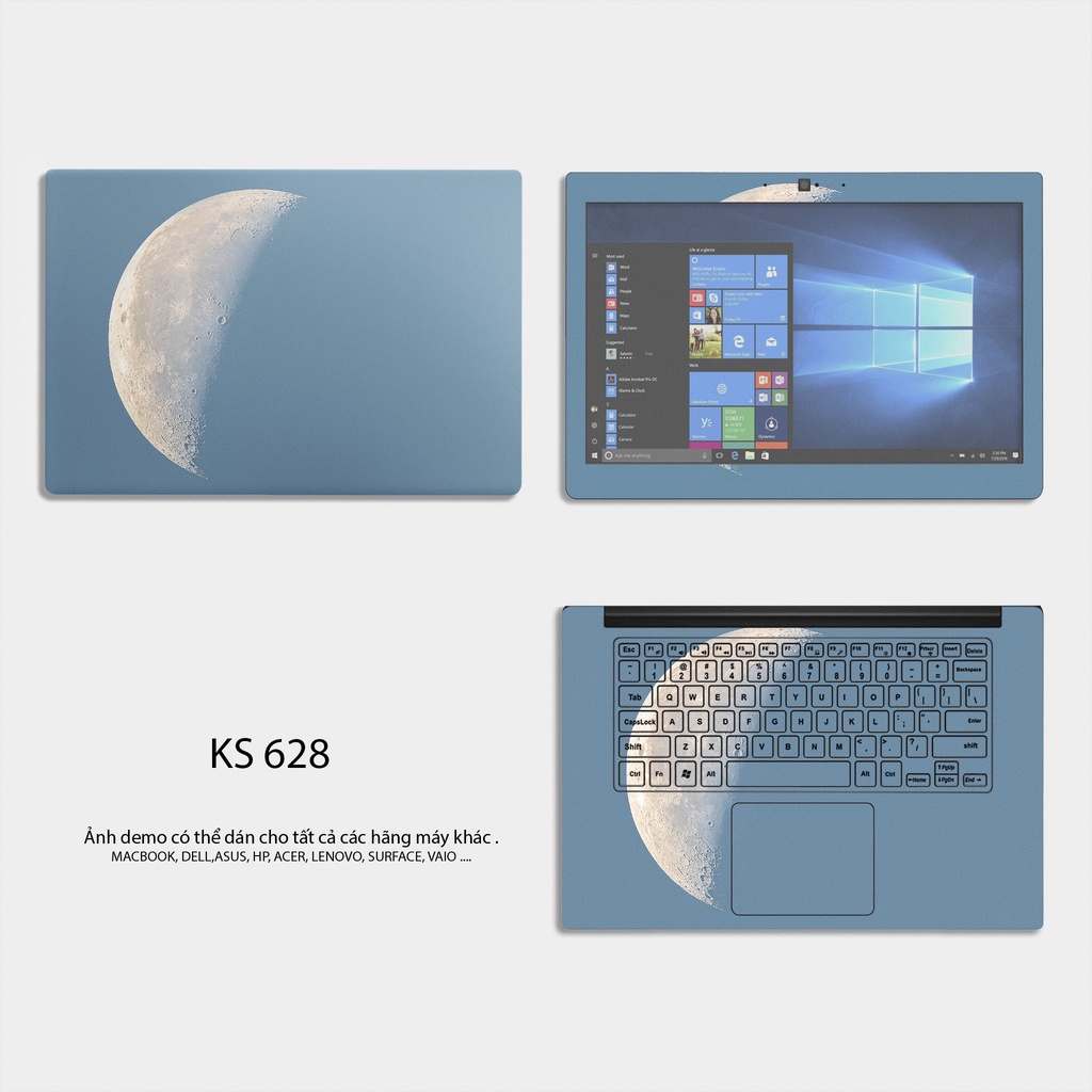 Skin Dán Laptop Mẫu KS 628 - Dành cho Macbook/Vaio/Acer Asus/Dell/HP/lenovo,....