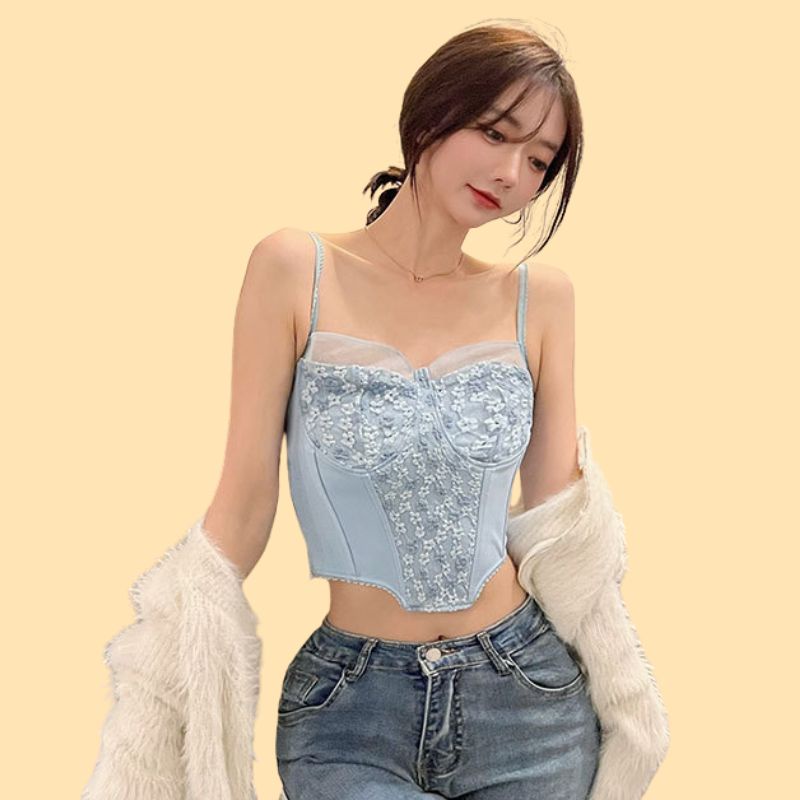 Áo Bra Ren 2 Dây Có Mút Ngực HeeS1927