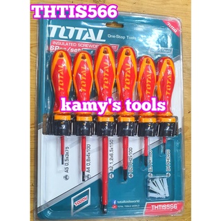 Bộ 6 tua vít cách điện total model THTIS566, bộ tô vít cách điện