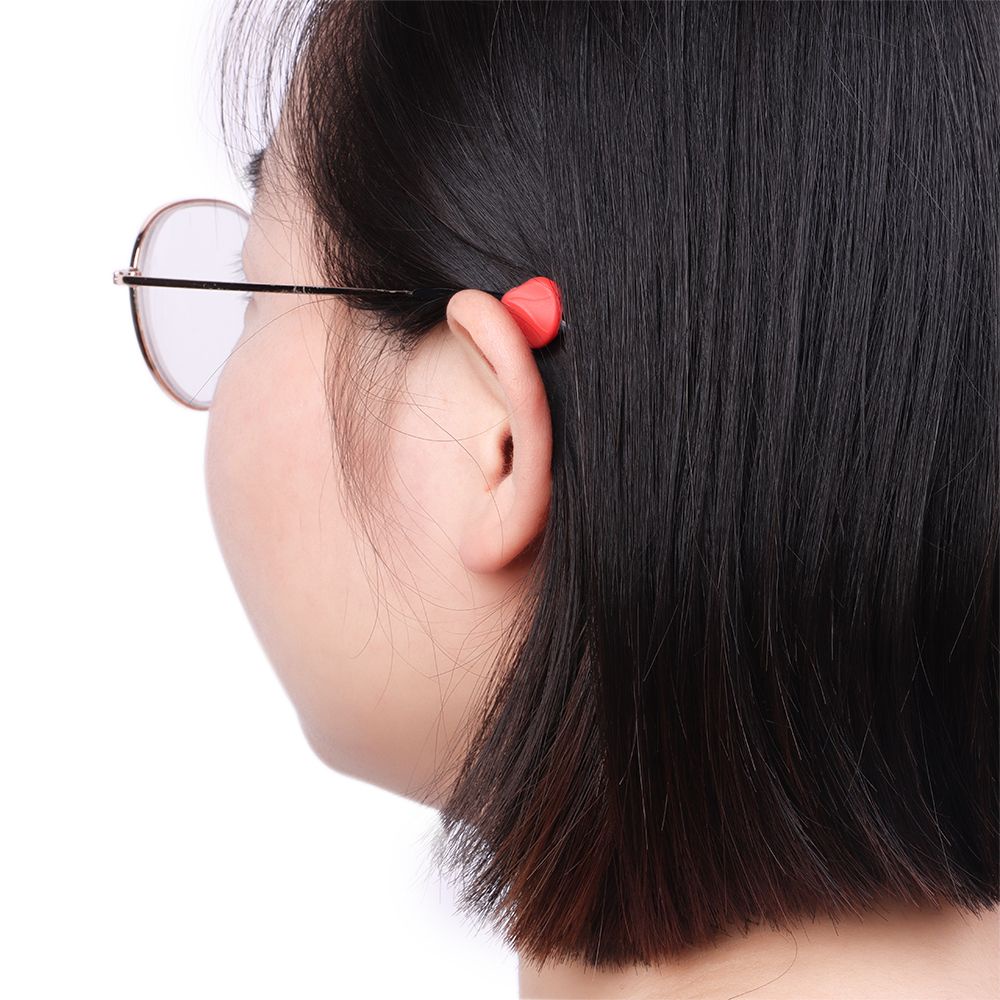 1 Cặp Móc Đeo Giữ Mắt Kính Bằng Silicon Chống Trượt Thời Trang Nhiều Màu Sắc