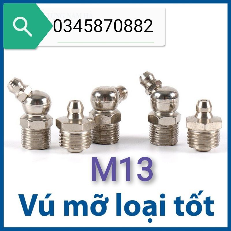 Combo 10 chiếc vú mỡ M13 thẳng /cong loại tốt màu trắng